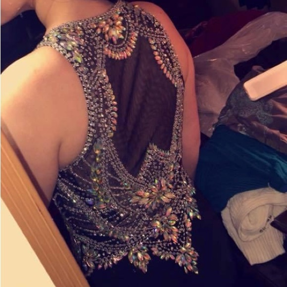 Clarisse Prom Dress 2796 Black Size 6 - Picture 5 of 7